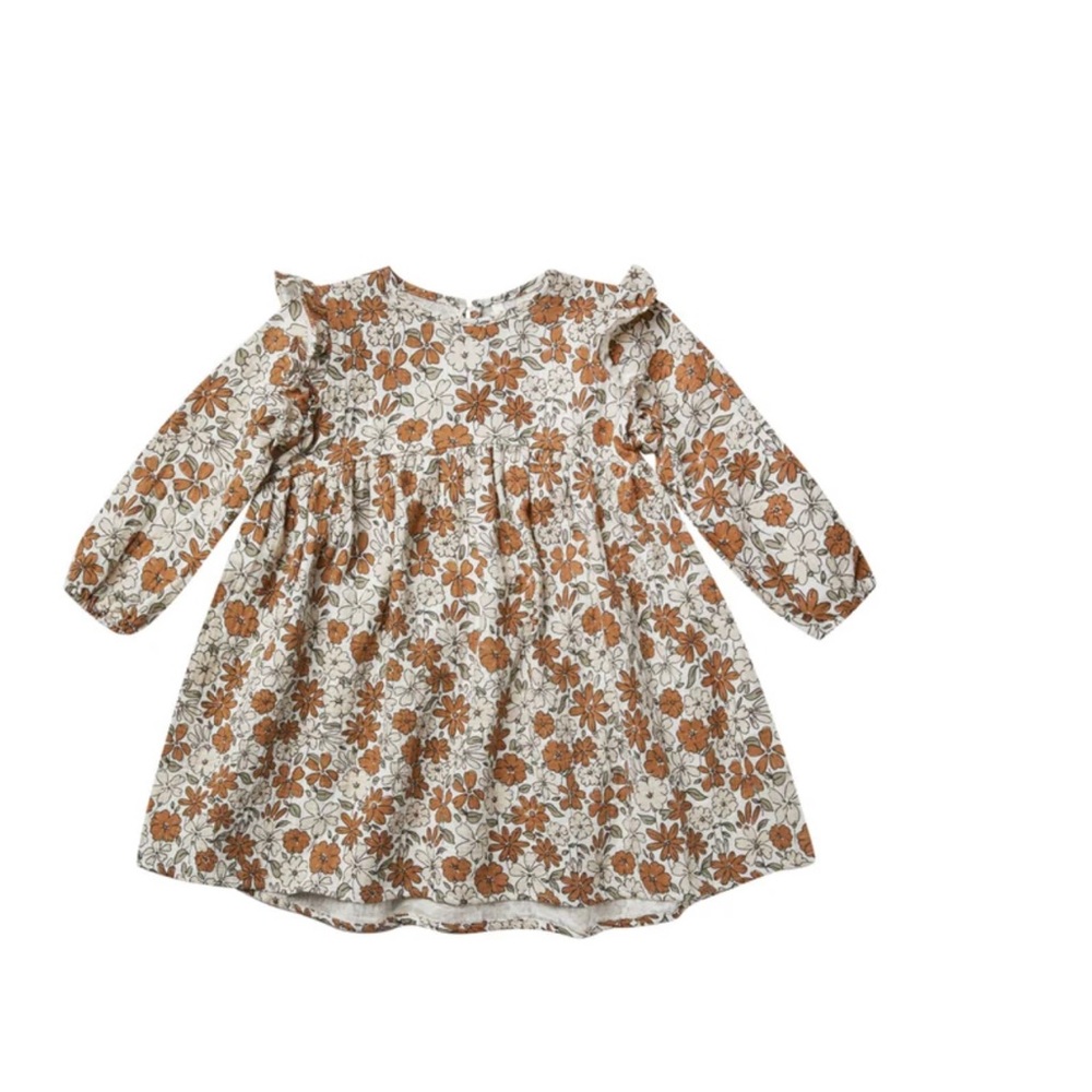 New Rylee Cru piper dress || holiday bloom 12-14y